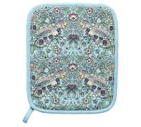 The Leonardo Collection Wm. Morris Strawberry Thief Teal 100% Cotton Strawberry Thief Pot Holder For Home and Kitchen | Heat Resistant Pad for Cooking | Microwave Safe Protective Holder for Daily Use