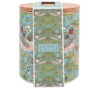 The Leonardo Collection Wm. Morris Strawberry Thief Teal Porcelain Strawberry Theif Teal Canister for Home & Kitchen | Storage Jars for Tea Coffee | Durable Kitchen Organisers Containers for Gift