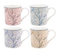 The Leonardo Collection Wm. Morris Willow Bough Mugs Set of 4 x 300ml