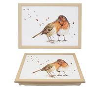 The Leonardo Collection Wooden Kitchenware Robin Love Birds Laptray