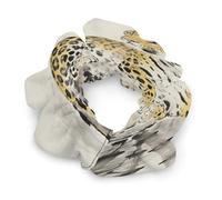 The Leopard Crouches on The Secluded Rock. Hair Scrunchies, Stretchy Hair Ties No Crease Hair Bands, Soft Hair Accessories for Women Girls, Suitable for All Hair Types