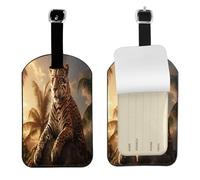 The Leopard Lost High Grade Stylish for SuitcasesTags Travel Luggage Tags with Personalized Card and Privacy Cover