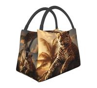 The leopard lost Insulated Lunch Bag for Women-Large Capacity,Leak-Proof & Easy to Clean for Work, Picnics, and Travel