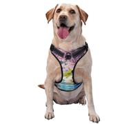The Leopard Next to The Lilac Flower Premium Dog Harness for Small, Medium, and Large Dogs - Durable, No Pull with Reflective Straps and Quick Release BucklesMedium