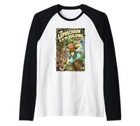 The Leprechaun is in The Building St Patricks Day Funny Raglan Baseball Tee