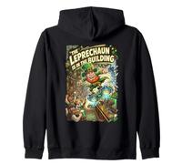 The Leprechaun Is In The Building St Patricks Day Funny Zip Hoodie