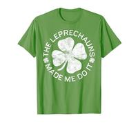 The Leprechauns Made Me Do It Shirt Irish St Patricks Day T-Shirt