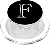 The Letter F Classic Style Capital Alphabet Monogram Initial PopSockets PopGrip for MagSafe