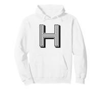 The Letter H Fun Big and Bold for Events Family Teams Groups Pullover Hoodie