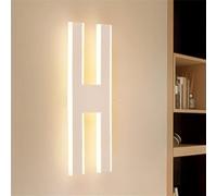 The Letter H Wall Light Acrylic Sconce Light Fixture Simple LED Wall Mounted Lamp Indoor Decoration -White, White Light (Color : White (Warm Light))