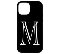 The Letter M Classic Style Capital Alphabet Monogram Initial Case for iPhone 12 mini