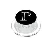 The Letter P Classic Style Capital Alphabet Monogram Initial PopSockets PopGrip for MagSafe