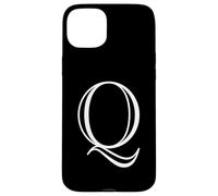 The Letter Q Classic Style Capital Alphabet Monogram Initial Case for iPhone 15 Plus