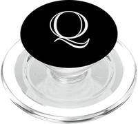 The Letter Q Classic Style Capital Alphabet Monogram Initial PopSockets PopGrip for MagSafe