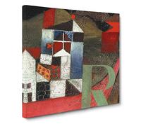 The Letter R by Paul klee Classic Painting Canvas Wall Art Print Ready to Hang, Framed Picture for Living Room Bedroom Home Office Décor, 20x20 Inch (50x50 cm)