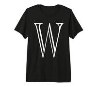 The Letter W Classic Style Capital Alphabet Monogram Initial Premium T-Shirt