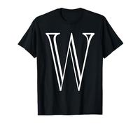 The Letter W Classic Style Capital Alphabet Monogram Initial T-Shirt