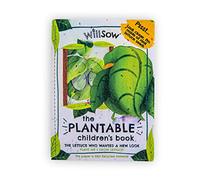 WILLSOW Plantable Book for Children | Plantable Seed Paper Book | Kids Garden Activity Books | Eco-Friendly Gift | Learn to Grow Your own Vegetables and Herbs | Fun Gift Idea for Kids (Lettuce)