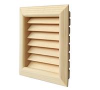 The lges100p-y Ventilation Grill Wood Quadra Recessed, Red, Pine 100 x 100 mm