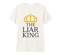 The Liar King Orange Crown Political Protest Statement Premium T-Shirt