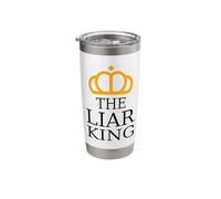 The Liar King Orange Crown Political Protest Statement Stainless Steel Insulated Tumbler