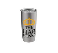 The Liar King Orange Crown Political Protest Statement Stainless Steel Insulated Tumbler