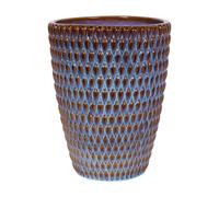 The Libra Company Mediterranean Reactive Glaze Large Planter - Ceramic - L34xW34xH44 cm in Blue The Libra Company Blue