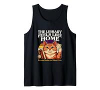 The Library Feels Like Home Because Books are Where I Live Tank Top