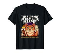 The Library Feels Like Home Because Books are Where I Live Value Graphic T-Shirt