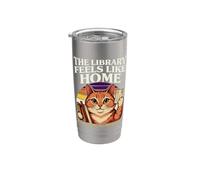 The Library Feels Like Home Books are Where I Live Stainless Steel Insulated Tumbler