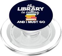 The Library Is Calling And I Must Go Book Lovers Readers PopSockets PopGrip for MagSafe