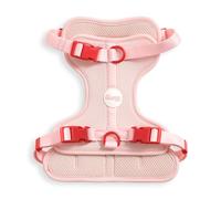 THE LICKER STORE HNS1002G Arlo Medium Adjustable Soft Padded No Pull Pet Harness with 3 Buckles and 3 Leash Clips, Paloma