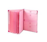 The Life Book Document Organiser, Go Missing Document Organizer with Labels and Stickers, Durable and Sturdy for Storing Letters and Passports(Pink*1)