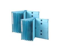 The Life Book Document Organiser, Go Missing Document Organizer with Labels and Stickers, Durable and Sturdy for Storing Letters and Passports(Blue*2)