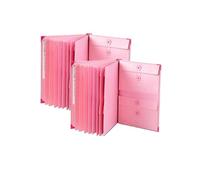 The Life Book Document Organiser, Go Missing Document Organizer with Labels and Stickers, Durable and Sturdy for Storing Letters and Passports(Pink*2)