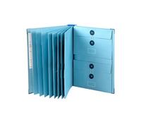 The Life Book Document Organiser, Go Missing Document Organizer with Labels and Stickers, Durable and Sturdy for Storing Letters and Passports(Blue*1)
