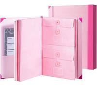 The Life Book Document Organizer - Binder for Important Documents, in Case i Die Binder, in Case i Go Binders, End of Life Organizer Paper File Folio Organizer with Labels (Pink)