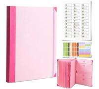 The Life Book Document Organizer - Binder for Important Documents, The Folio in Case I Die Binder, Family Emergency Planner, End of Lifeorganizer Paper File Folio Organizer with Labels(Pink)