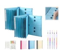 The Life Book Document Organizer, Folio Document Organizer, If I Die Binder UK, Veloron If I Die Binders, in Case i Go Missing Binder for Important Documents,with Pockets File School (Blue*2)