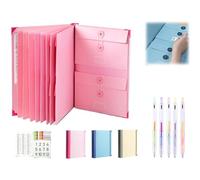 The Life Book Document Organizer, Folio Document Organizer, If I Die Binder UK, Veloron If I Die Binders, in Case i Go Missing Binder for Important Documents,with Pockets File School (Pink*1)