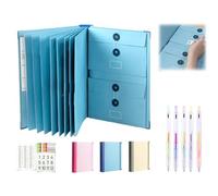 The Life Book Document Organizer, Folio Document Organizer, If I Die Binder UK, Veloron If I Die Binders, in Case i Go Missing Binder for Important Documents,with Pockets File School (Blue*1)