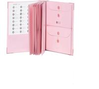 The Life Book Document Organizer Important Document Organizer, Multipurpose Portable File Folder for Work Office School Home (Pink)