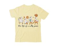 The Life of a Silly Goose Shirt, Funny Silly Goose T-Shirt, Classic Graphic Print Women Men V-Neck Tshirt