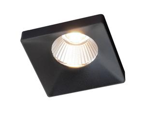 The Light Group GF design Squary recessed lamp IP54 black 3,000 K
