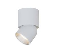 The Light Group SLC LED ceiling spotlight CUP, white/silver, 927, Ø 7.5 cm, dimmable