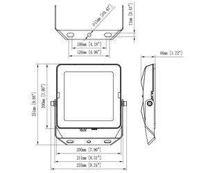 The Light Group SLC Lite LED floodlight 4,000 K, 50 W