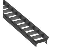 The Light Group SLC louvre grille Click, black, length 140 cm, plastic