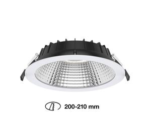 The Light Group SLC Shift LED recessed spotlight Ø22.8cm CCT white