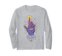 The Light Is Within You Eye Hand Occult Witchcore Aesthetic Long Sleeve T-Shirt