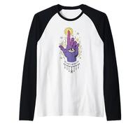 The Light Is Within You Eye Hand Occult Witchcore Aesthetic Raglan Baseball Tee